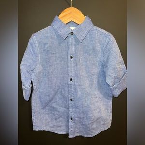 Janie and Jack roll cuff button down shirt